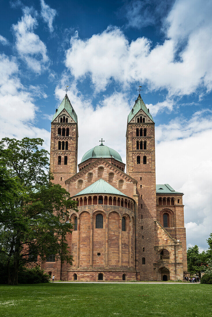  Imperial Cathedral, Cathedral of St. Mary and St. Stephen, UNESCO World Heritage Site, Speyer, Rhine, Rhineland-Palatinate, Germany 