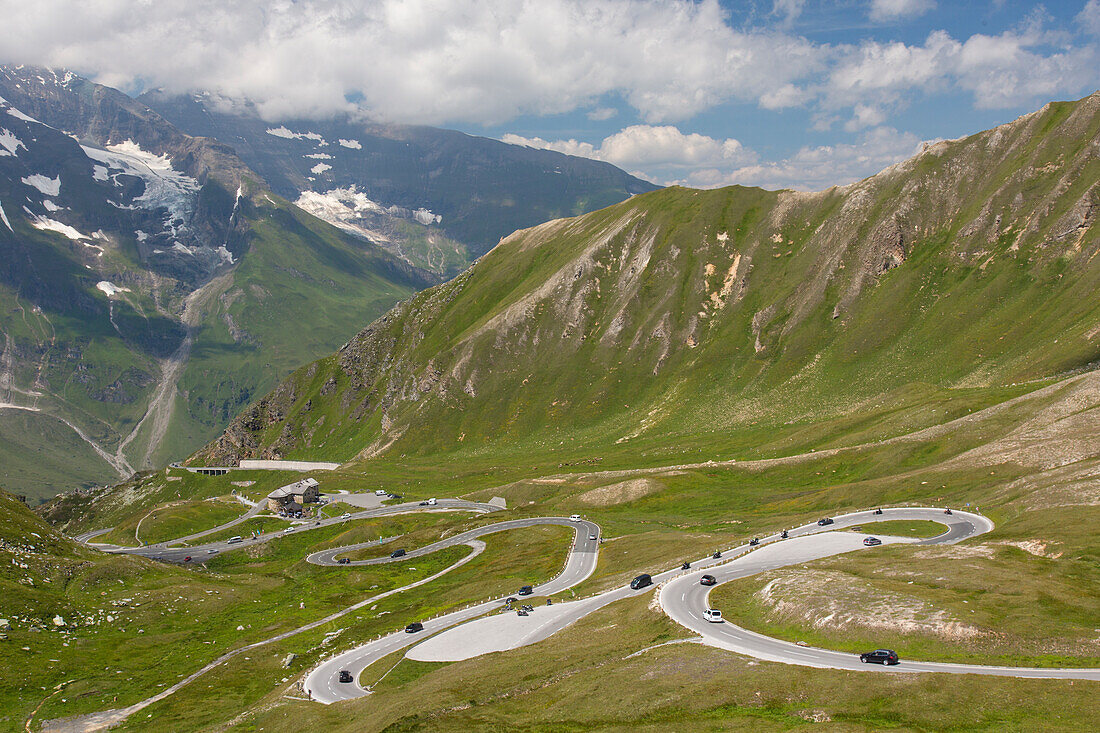  Grossglockner High Alpine Road, view of the high alpine road, Salzburg, Austria 