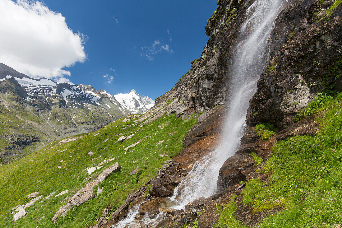  Waterfall at Michl-Bach, Hohe Tauern National Park, Carinthia, Austria 