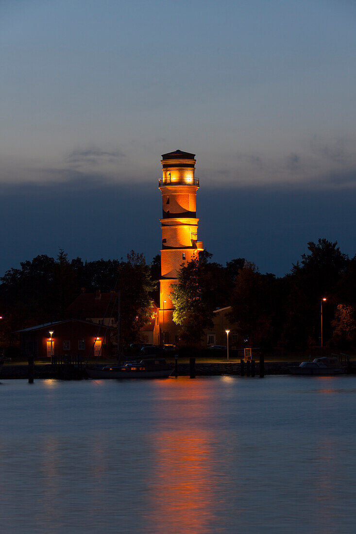 Alter Leuchtturm, Abendstimmung, Travemünde, Schleswig-Holstein, Deutschland