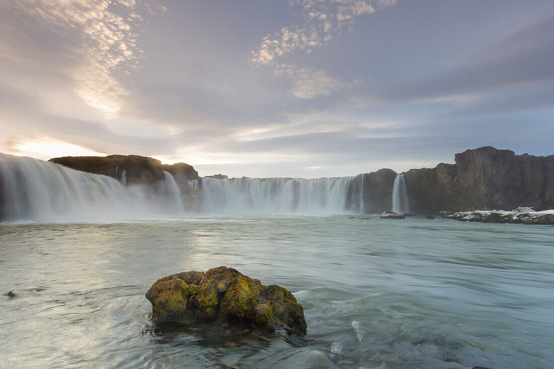  Godafoss is a waterfall on the river Skjalfandafljot in northeastern Iceland, Iceland 