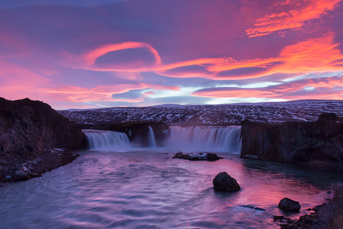  Godafoss is a waterfall on the river Skjalfandafljot in northeastern Iceland, Iceland 