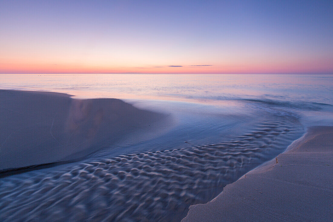  Morning mood on the beach of Knaebaeckshusen, Skåne County, Sweden 