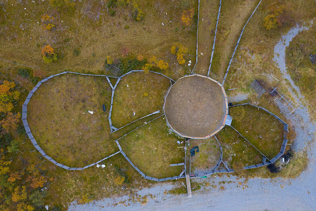 Fanganlage fuer Rentiere der Samen, Härjedalen, Schweden