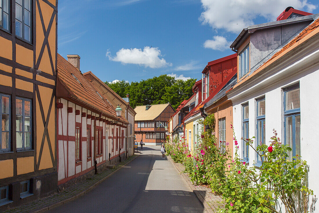  Historic houses, Ystad, Skane, Sweden 