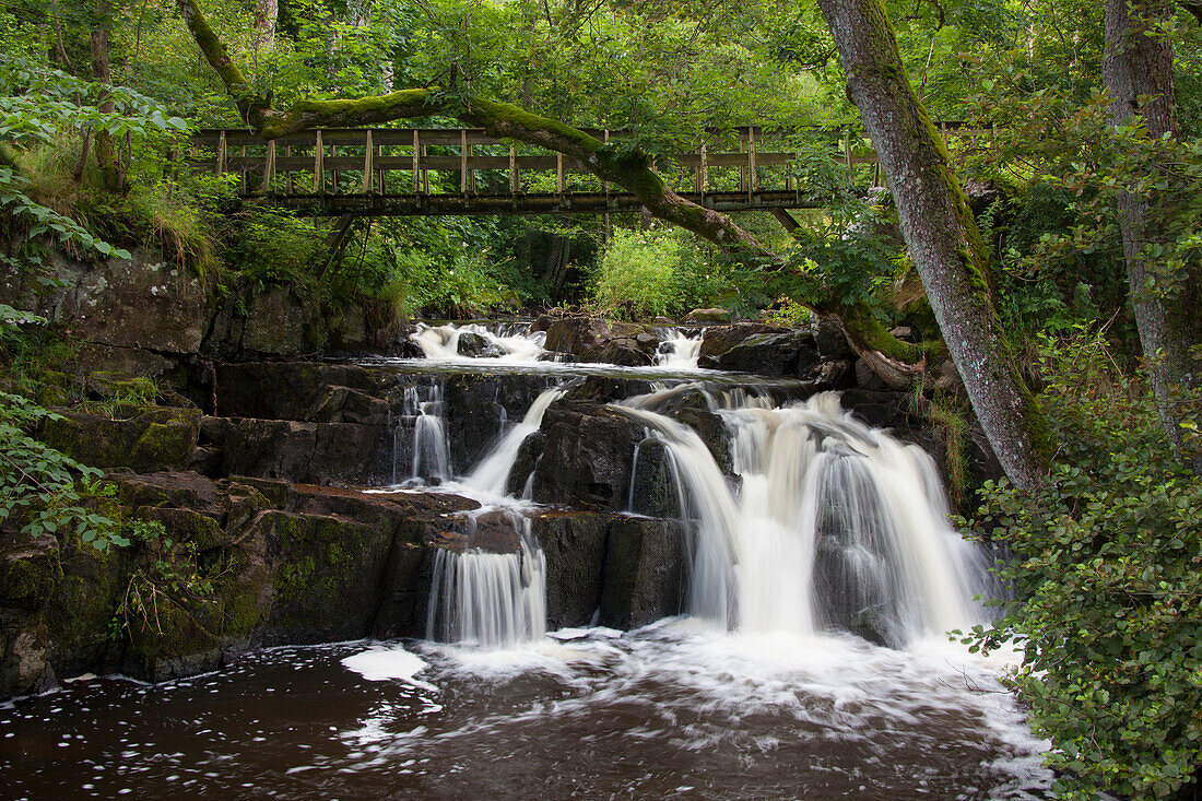  Hallamoella waterfall, upper waterfall, Skåne county, Sweden 