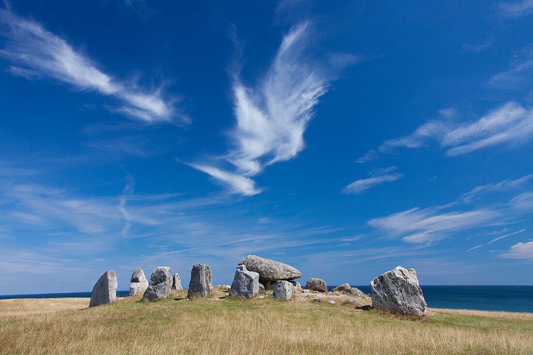  Havaengs doesen, Havaengs dolmen, stone chamber grave, Havaeng, Scania Province, Sweden 