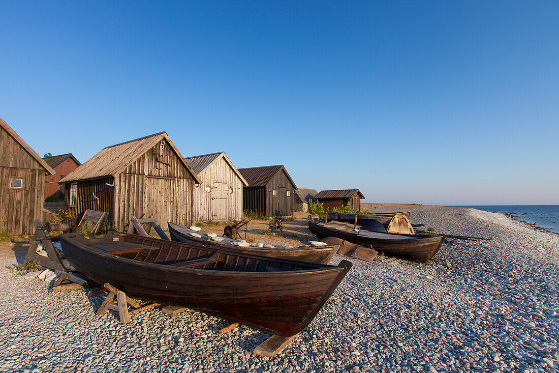  Fishing huts Helgumannen, Faroe Island, Gotland, Sweden 