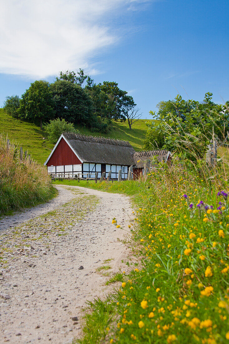 Bauernhaus, Brösarps backar, Skåne, Schweden