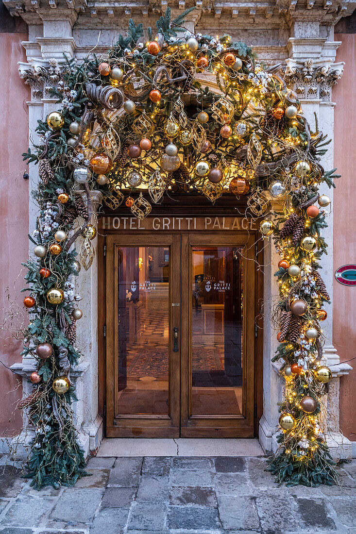 Eingang Hotel Gritti Palace, Venedig, Venetien, Italien