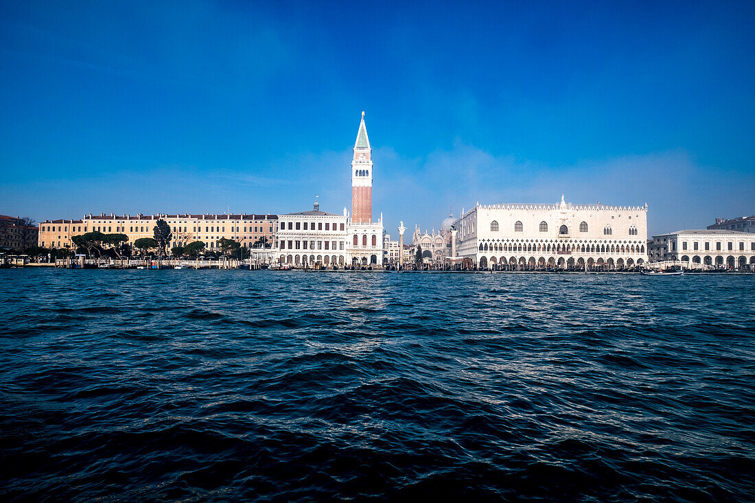  Grand Canal with view of St. Mark&#39;s Square, Venice, Veneto, Italy 