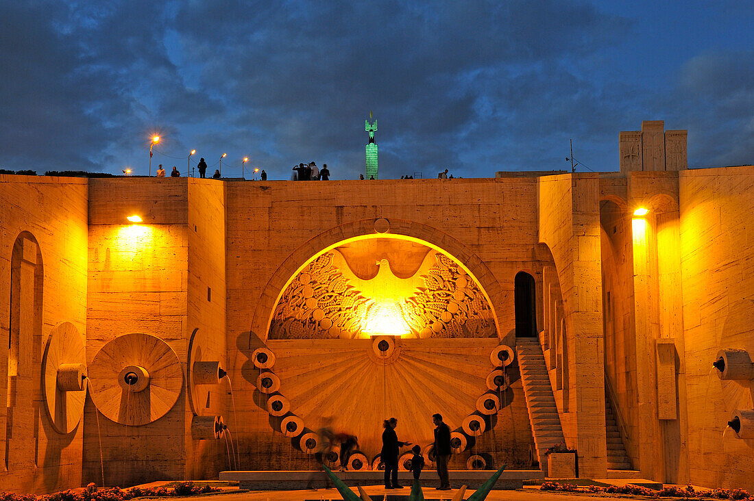 the monumental staiway and garden Cascade, Yerevan, Armenia, Eurasia