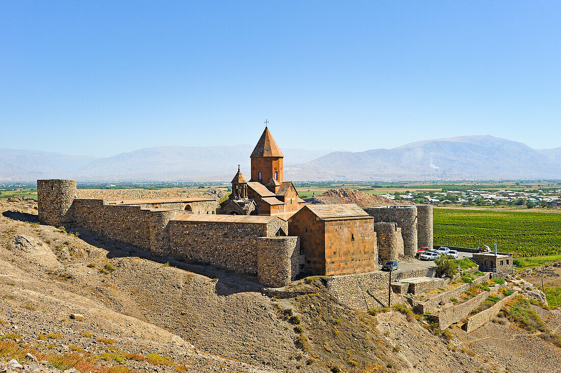  Kloster Chor Wirap, Ararat-Ebene, Artaschat, Armenien, Eurasien 