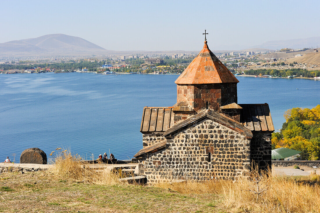 "Holy Mother of God" Church (Surp Astvatsatsin), Sevanavank Monastery on Sevan Peninsula, Lake Sevan, Gegharkunik region, Armenia, Eurasia