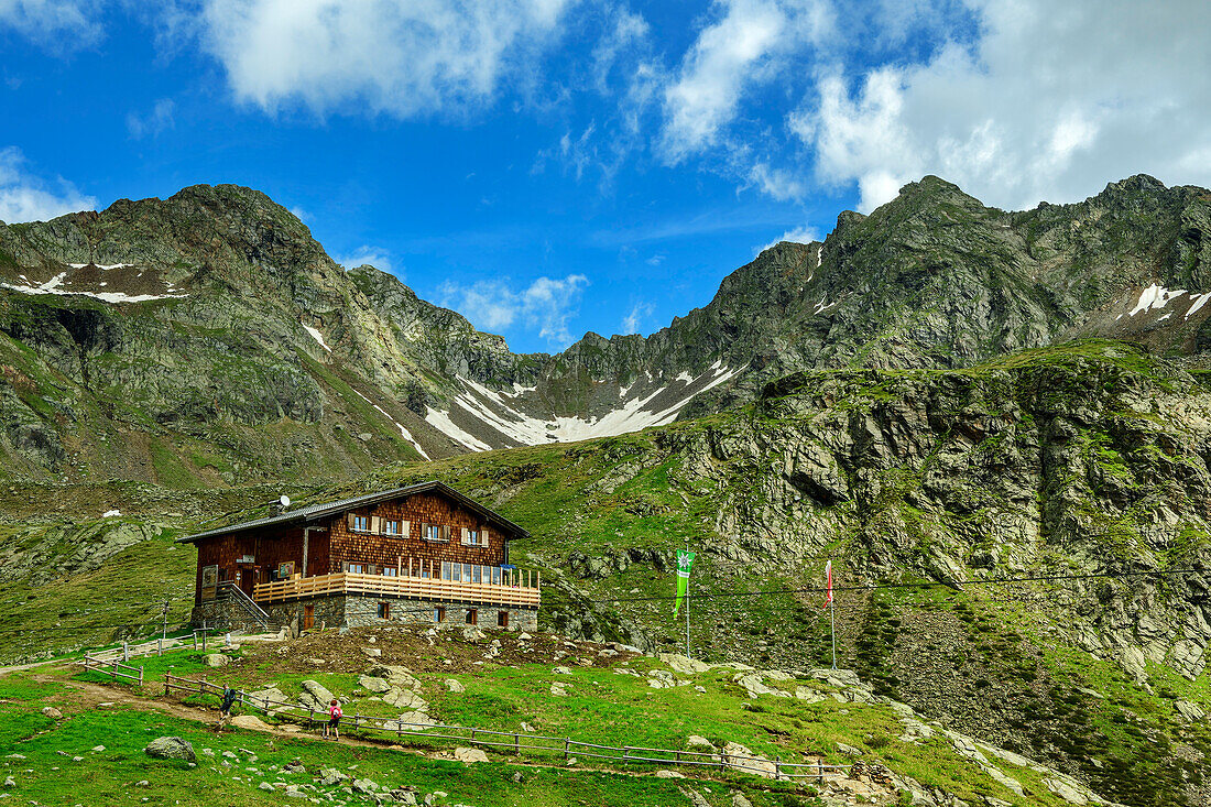 Tiefrastenhütte, Pfunderer Höhenweg, Zillertaler Alpen, Südtirol, Italien