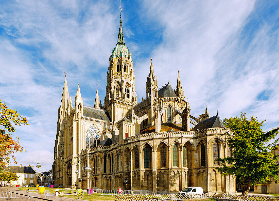  Notre-Dame Cathedral in Bayeux in the Calvados department in the Normandy region of France 