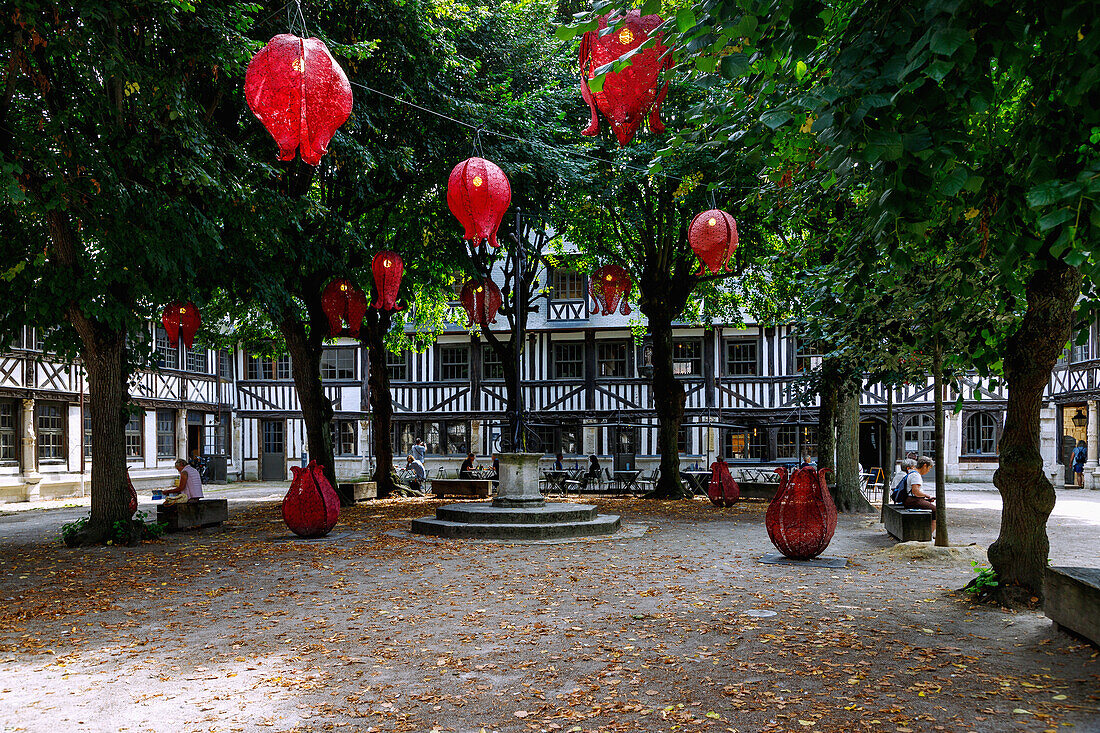  Aître de Saint-Maclou (Aitre) in Rouen in the Seine-Maritime department in the Normandy region of France 