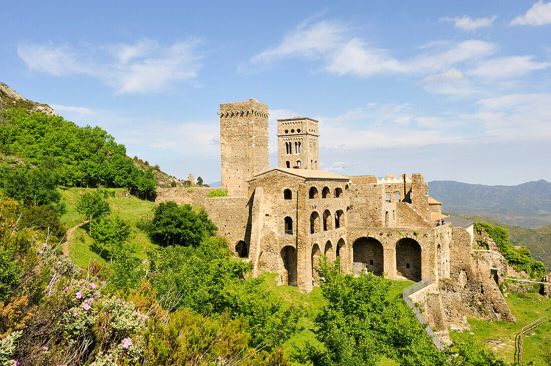 Monastery of Sant Pere de Rodes.Costa Brava,Catalonia,Spain,Europe