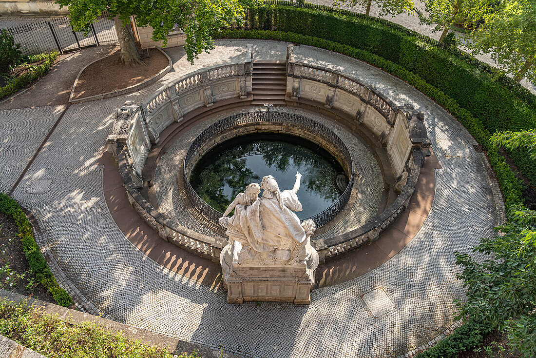 Die Donauquelle in Donaueschingen, Baden-Württemberg, Deutschland