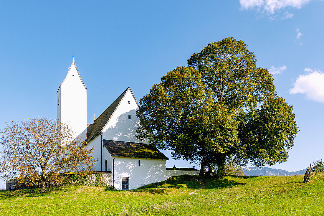  Church of St. Peter in Steinkirchen am Samerberg in Chiemgau in Upper Bavaria in Germany 