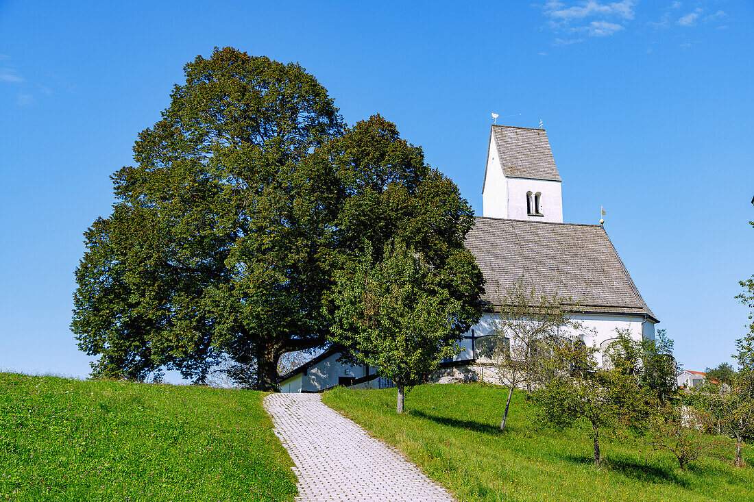  Church of St. Peter in Steinkirchen am Samerberg in Chiemgau in Upper Bavaria in Germany 