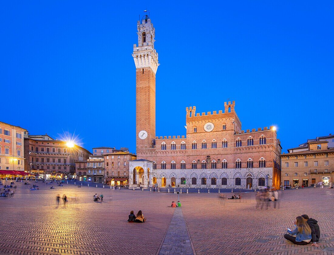  Piazza del Campo, Siena, Toskana, Italien 