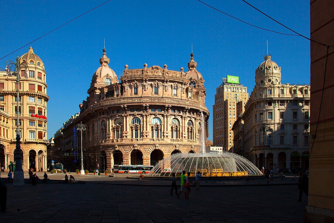 Piazza De Ferrari, Genova, Liguria, Italy