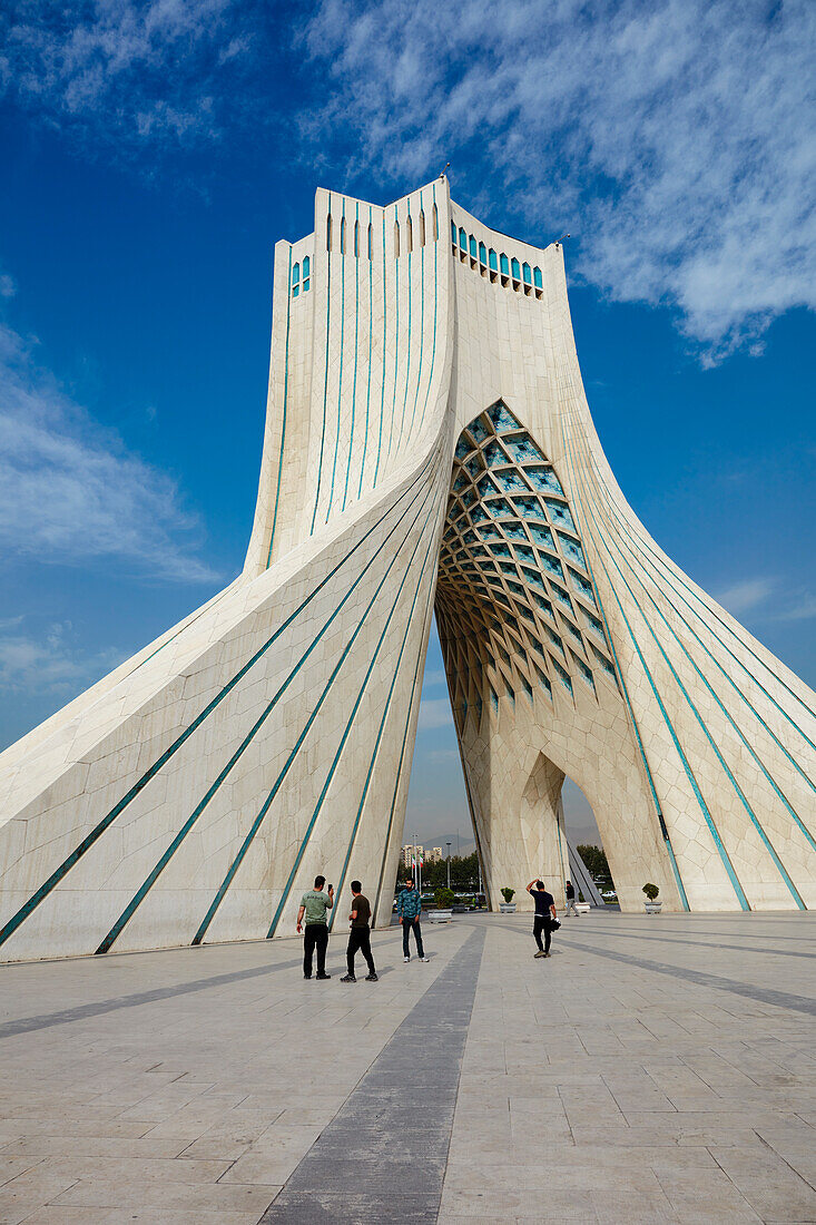 Azadi Tower (Freedom Tower), an iconic landmark in Tehran, Iran.