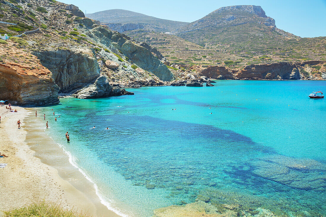 Agali beach, Agali, Folegandros Island, Cyclades Islands, Greece