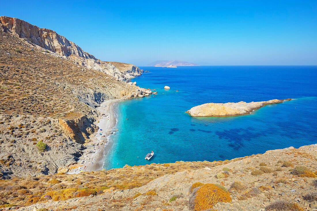  Strand von Katergo, Insel Folegandros, Kykladen, Griechenland 