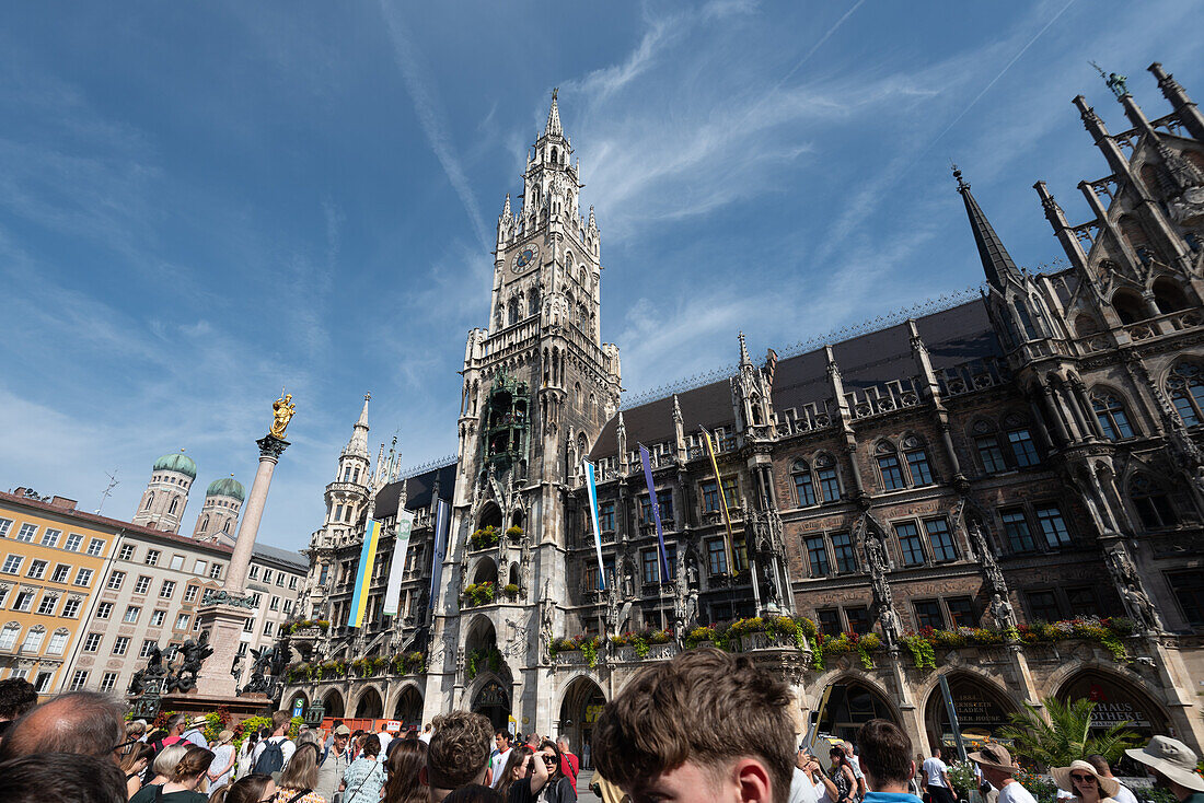  New Town Hall, Marienplatz, Munich, Bavaria, Germany 