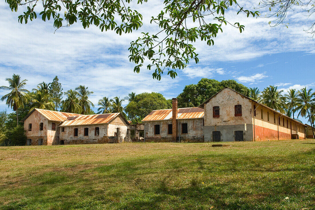 buiding, remains of the penal colony,Ile Royale,Iles du Salut (Islands of Salvation),French Guiana,overseas department and region of France,Atlantic coast of South America