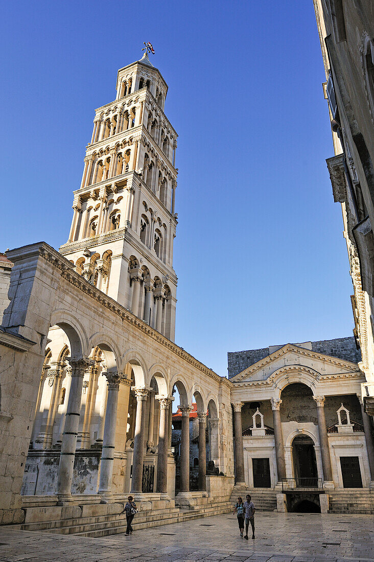 Peristyle of Diocletian's Palace, Split, Croatia, Southeast Europe