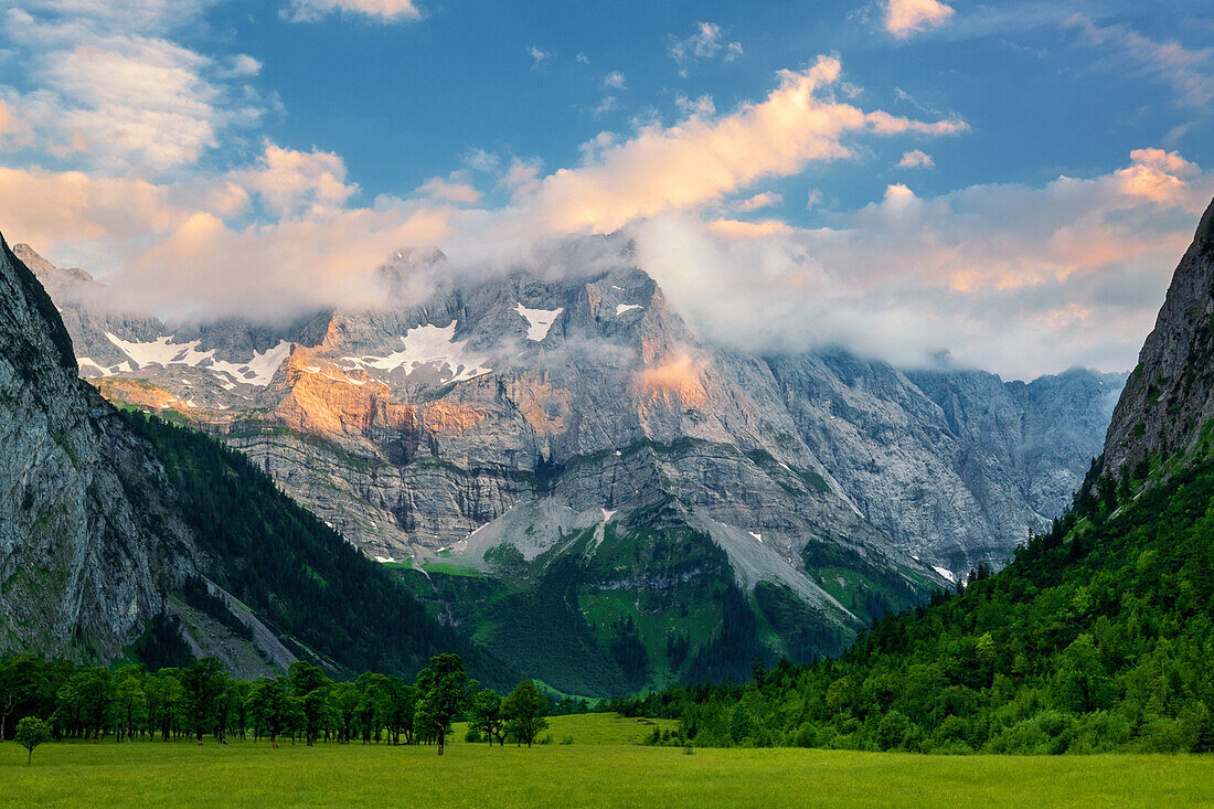  Eng Alm, Ahorn, Grosser Ahornboden, Enting, Mountains, Risstal, Alps, Austria, Germany, Europe 