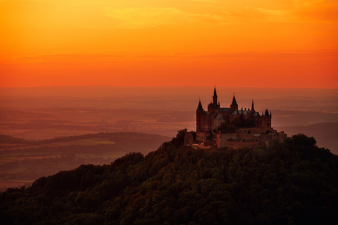  castle, palace, fairytale castle, sunset, Hohenzollern, Baden-WÃ¼rttemberg, Germany, Europe 