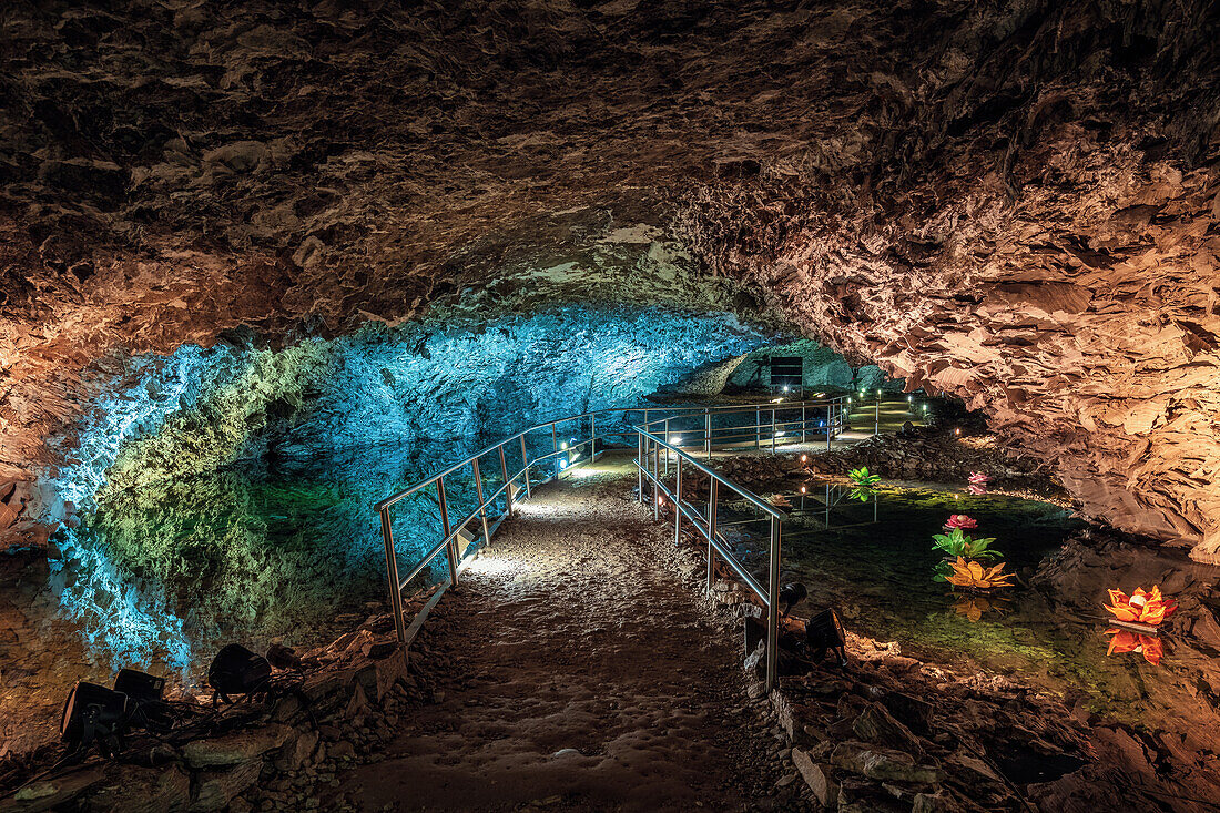  Barbarossa, cave, Barbarossa Cave, mountain, Kyffhäuser, monument, Kyffhäuserland, Harz, Thuringia, Germany, Europe 