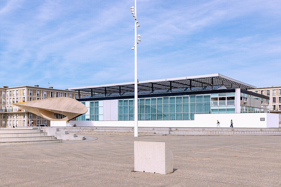 Kunstmuseum Musée Malraux (MuMA) in Le Havre an der Alabasterküste (Côte d'Albatre, Cote d'Albatre) im Département Seine-Maritime in der Region Normandie in Frankreich