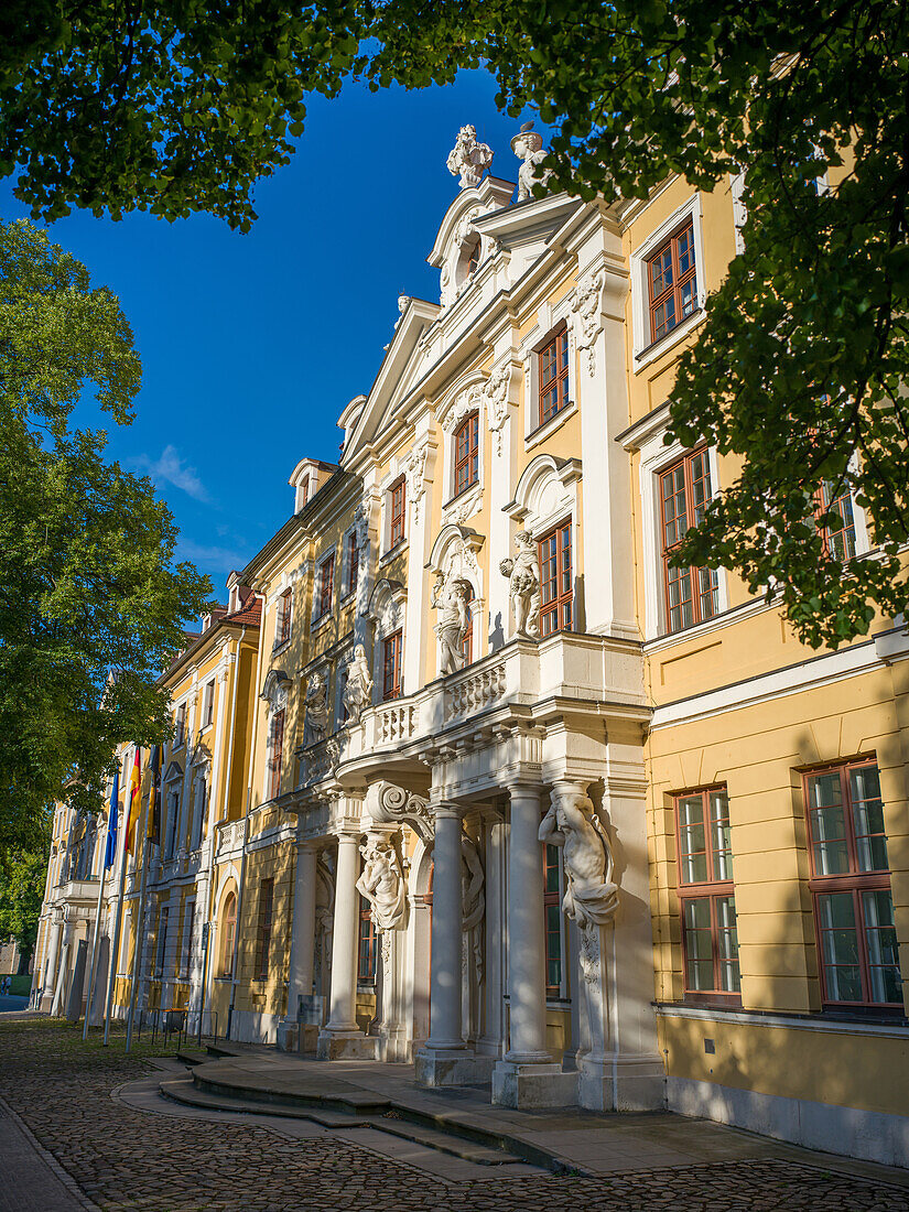 Häuser am Domplatz im Barockstil, Magdeburg, Sachsen-Anhalt, Mitteldeutschland, Deutschland, Europa