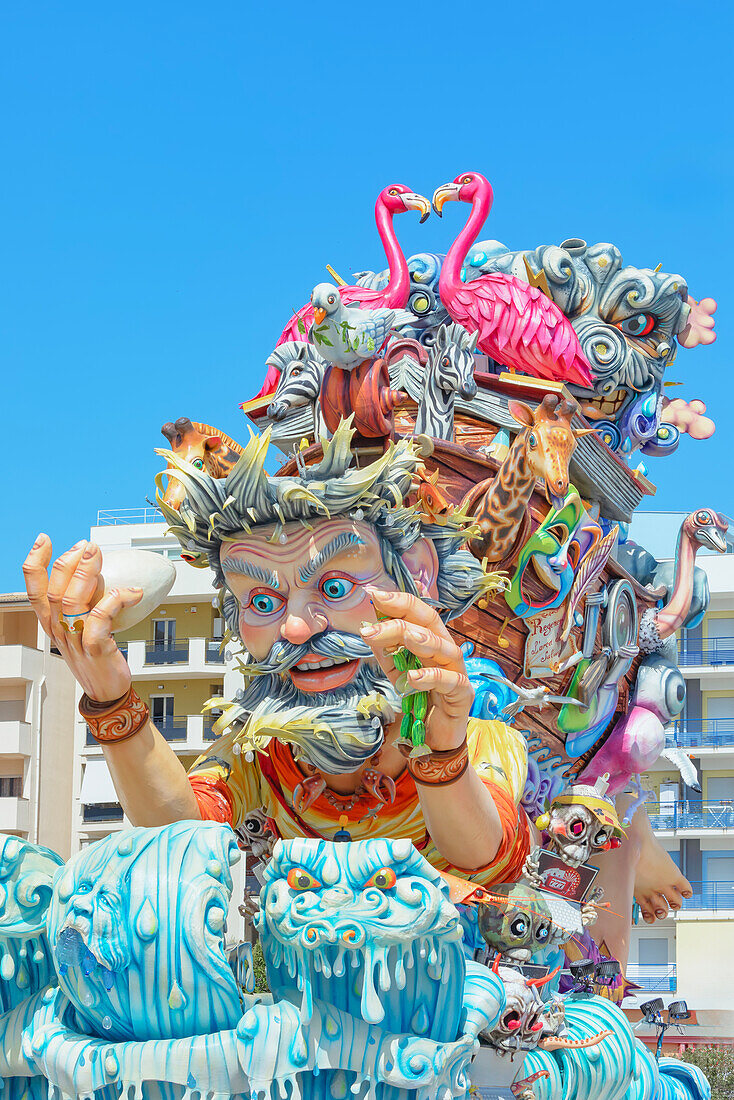 Carnival floats, Sciacca, Agrigento district, Sicily, Italy