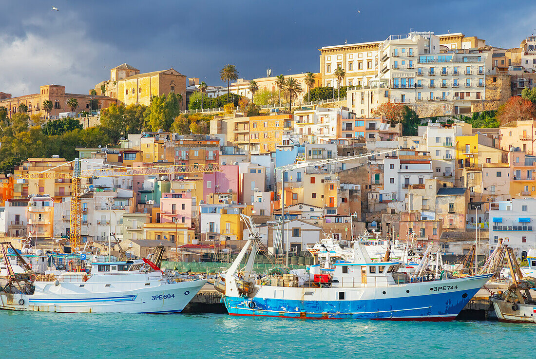  Sciacca harbour, Sciacca, Agrigento district, Sicily, Italy\n\n