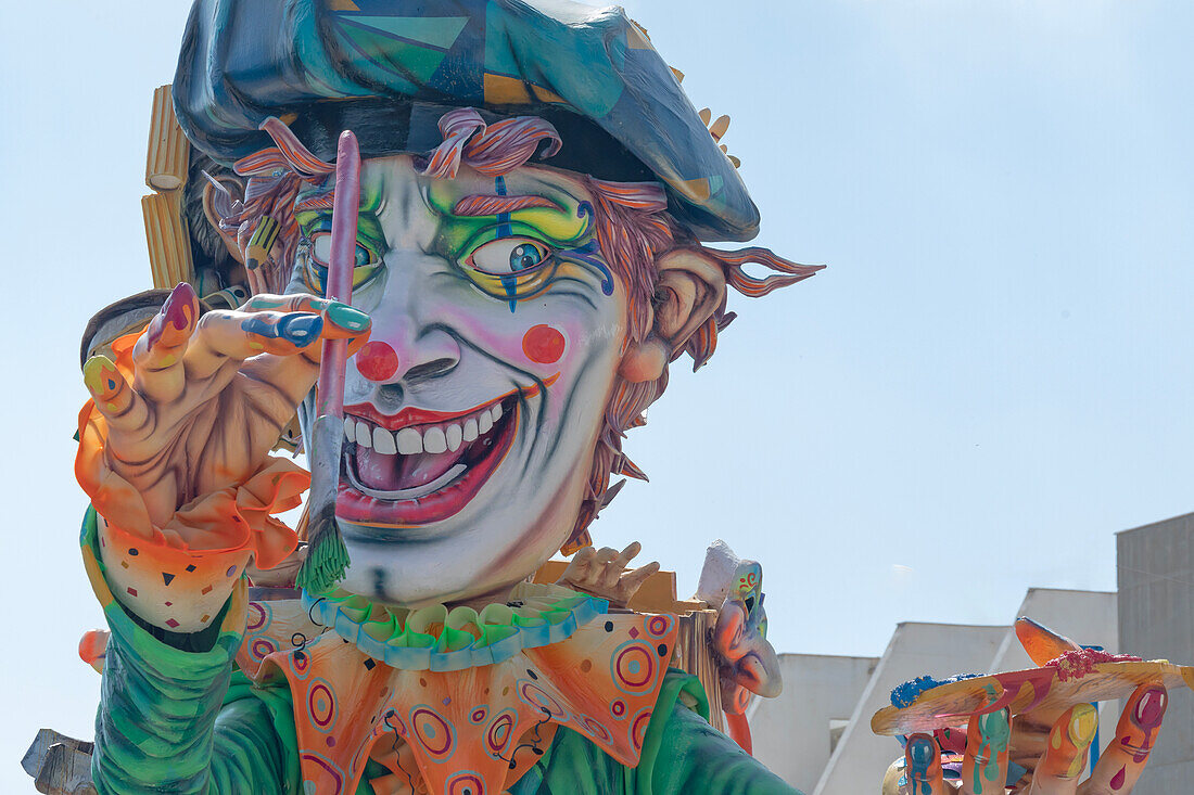 Carnival floats, Sciacca, Agrigento district, Sicily, Italy