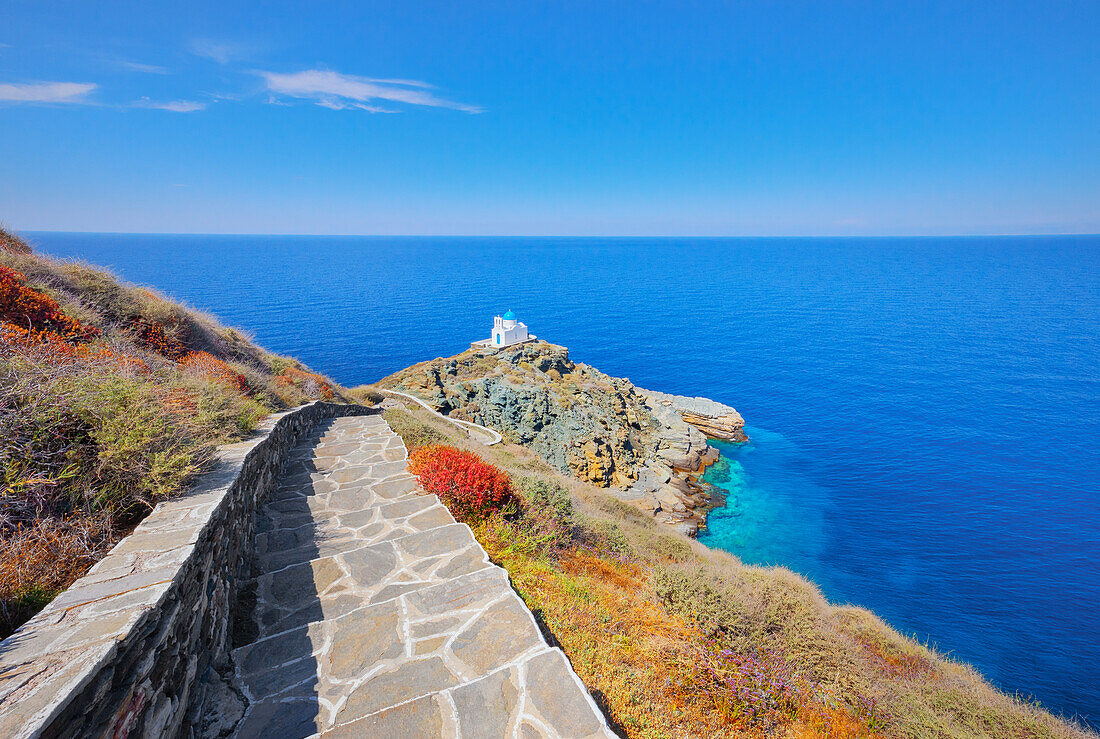  Kirche der Sieben Märtyrer, Kastro, Insel Sifnos, Kykladen, Griechenland 