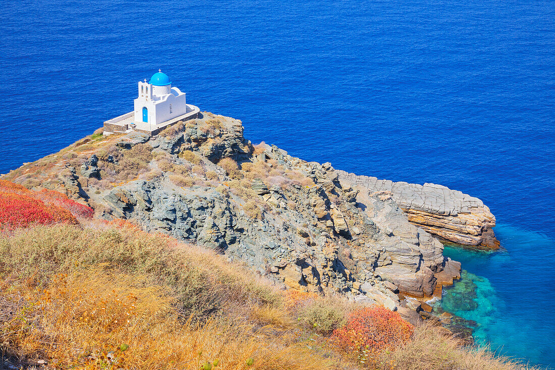  Kirche der Sieben Märtyrer, Kastro, Insel Sifnos, Kykladen, Griechenland 