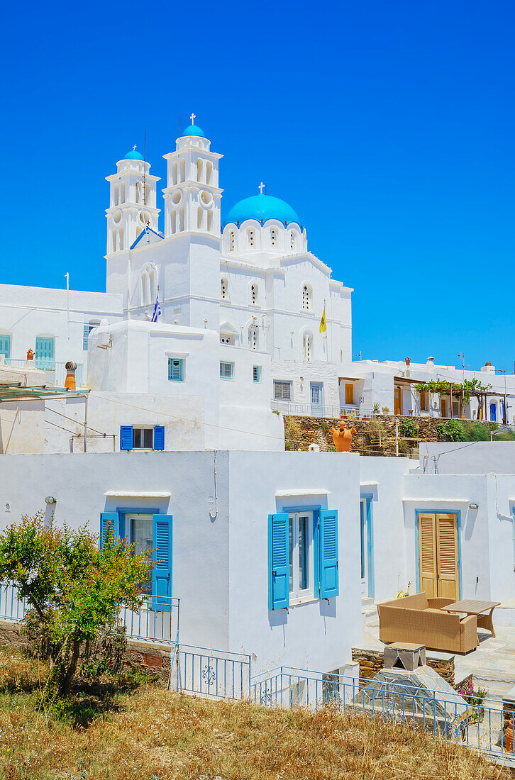 Orthodox church, Apollonia, Sifnos Island, Cyclades Islands, Greece