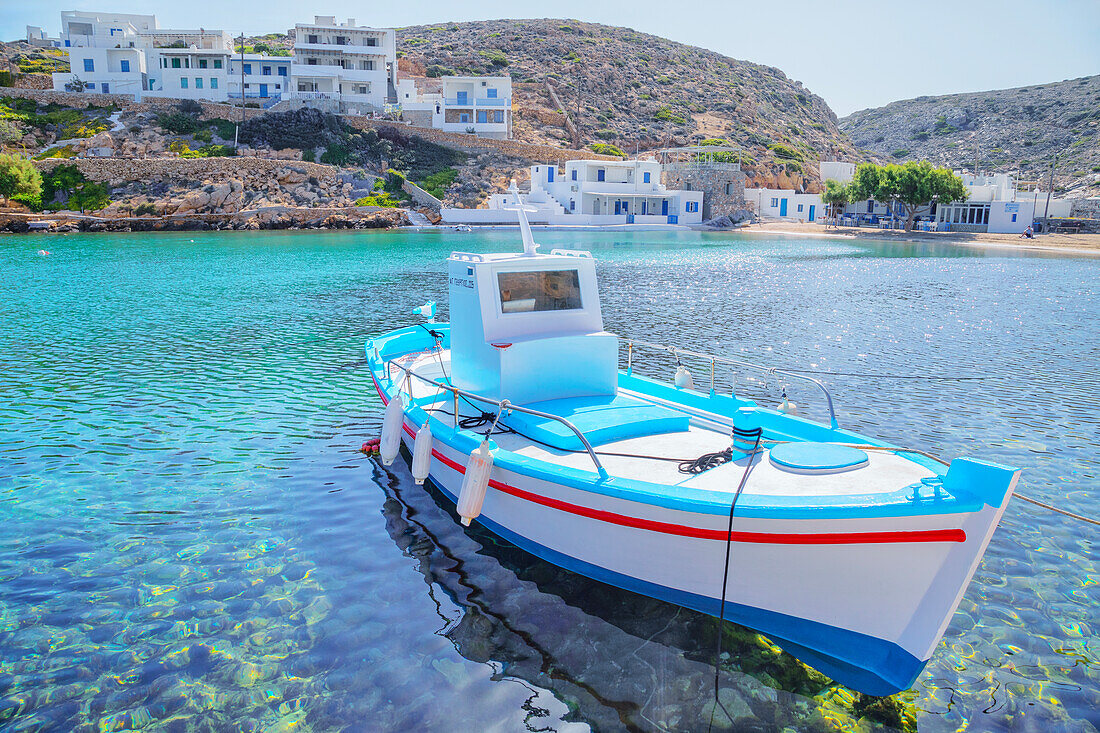 Fishing boat, Heronissos, Sifnos Island, Cyclades Islands, Greece