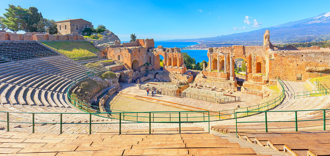 Griechisches Theater, Taormina, Sizilien, Italien