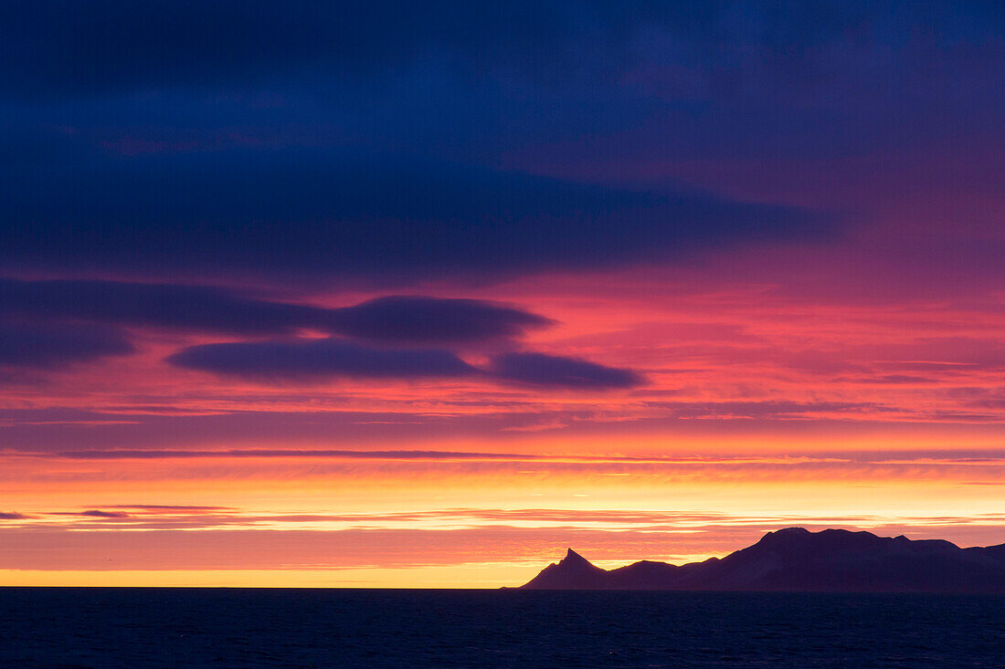  Evening mood in Kongsfjord, Spitsbergen, Norway 