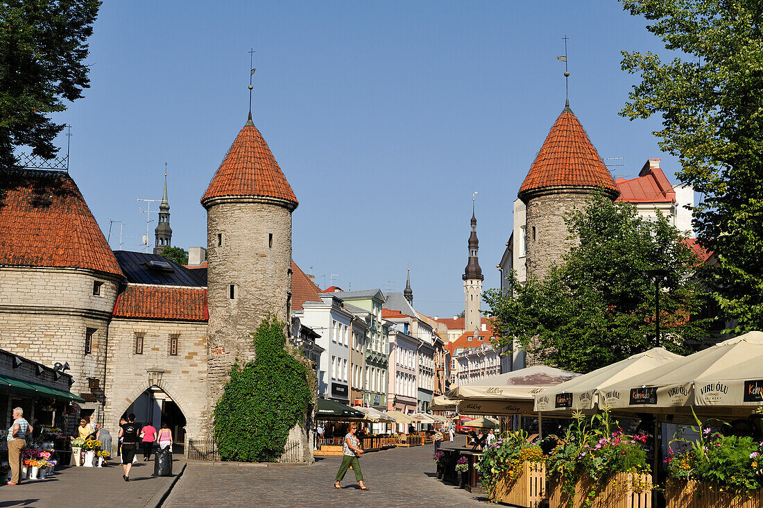  Tor in der Viru-Straße, Tallinn, Estland, Nordeuropa 