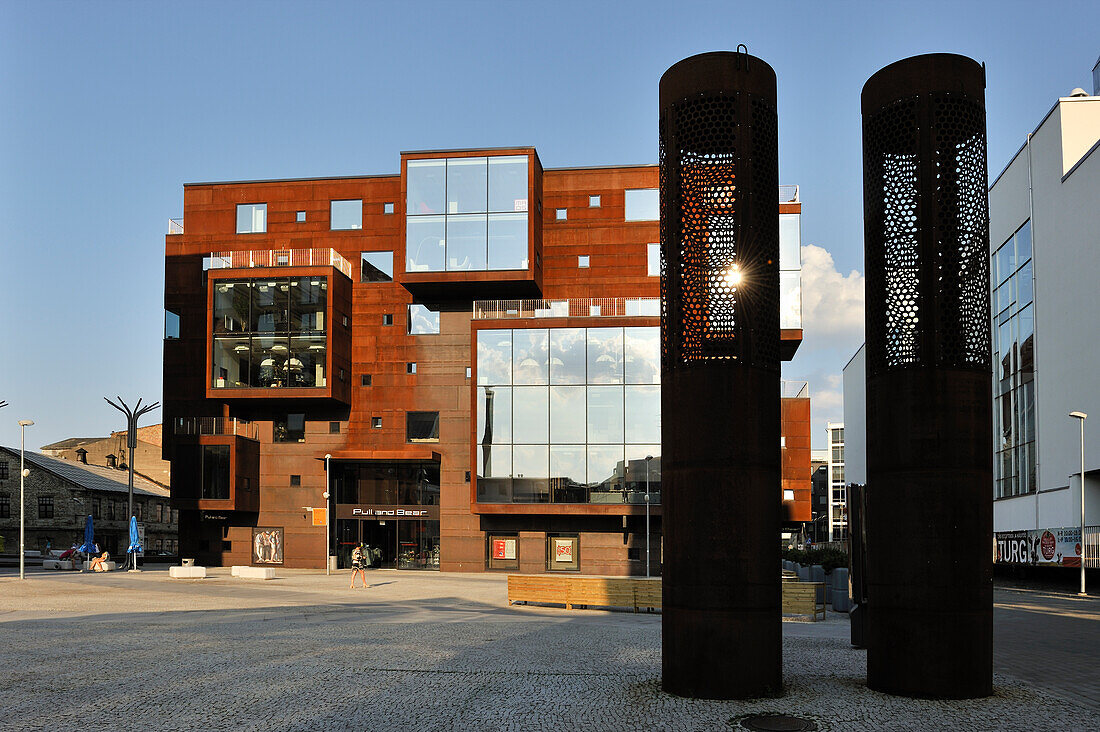 Rotermanni was a former factories area, now under renovation it has become one of the most prestigious shopping, entertainment and living areas of the city,Tallinn,estonia,northern europe