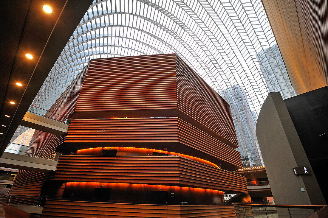 Kimmel Center for the Performing Arts (Architekt Rafael Vinoly), Philadelphia, Pennsylvania, USA